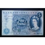 Anglia 5 Pounds 1963 P-375a F