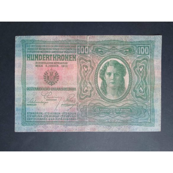 Ausztria-Magyarország 100 Korona 1912 F+