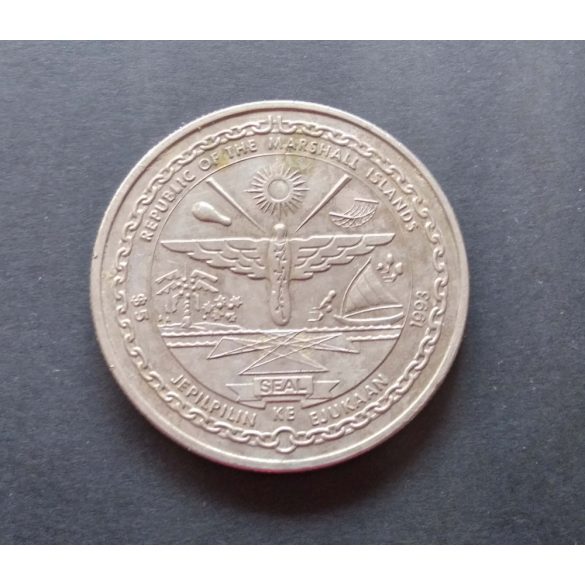 Marshall Islands 5 Dollars 1993 copper-nickel commemorative coin