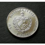 Cuba 5 Pesos 1985 Silver UNC, Commemorative coin