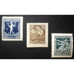 Magyarország 1924 Jótékonyság ** 300 K apró gumihiba L 