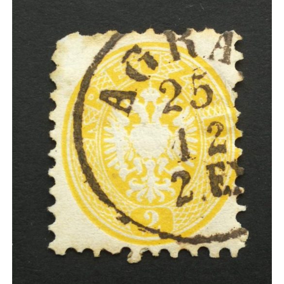 Austria used in Hungary 1863/64 2 Kr AGRAM / EX.