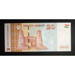Tajikistan 20 Somoni 2018 Unc