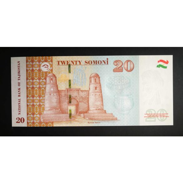 Tajikistan 20 Somoni 2018 Unc