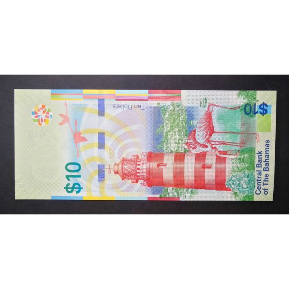 Bahamas 10 Dollars 2016 UNC