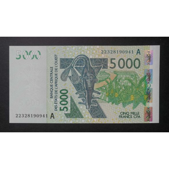 West African States Ivory Coast 5000 Francs 2022 UNC