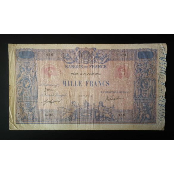 France 1000 Francs 1912 F