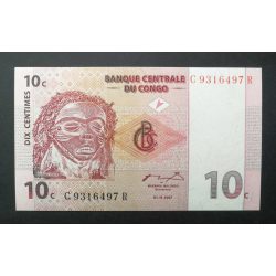 Kongó 10 Centimes 1997 UNC