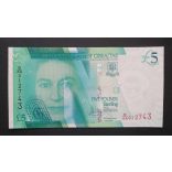 Gibraltar 5 Pound Sterling 2020 Unc