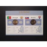 EU 2 Euro set of 2 pcs commemorative coins Unc