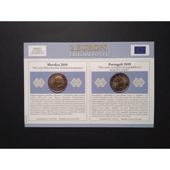 EU 2 Euro set of 2 pcs commemorative coins Unc