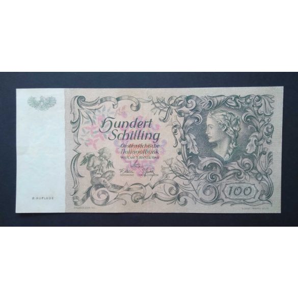 Ausztria 100 Schilling 1949 VF