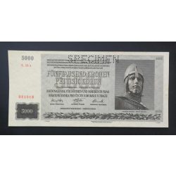 Czech-Moravian Protectorate 5000 Korun 1944 specimen aUNC+