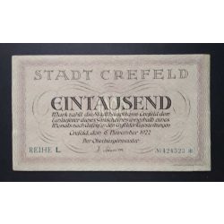 Germany 1000 Mark Crefeld 1922 F