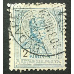   Hungary 1900 King Franz Joseph 2 K. perf. 12 : 11 3/4 BUDAPES(T) used