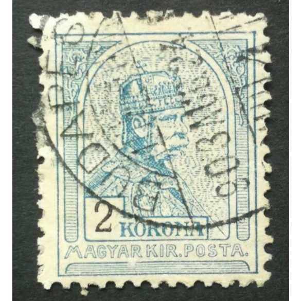 Hungary 1900 King Franz Joseph 2 K. perf. 12 : 11 3/4 BUDAPES(T) used