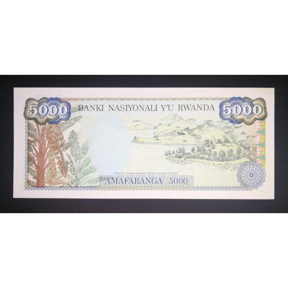 Rwanda 5000 Francs 1988 UNC