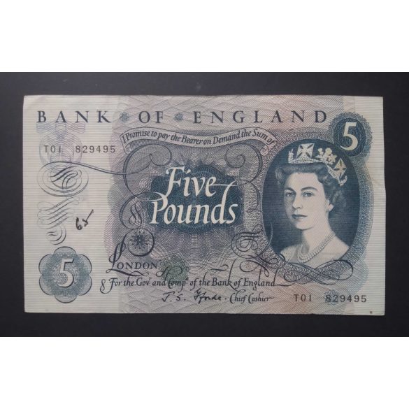 Anglia 5 Pounds 1966 VF-