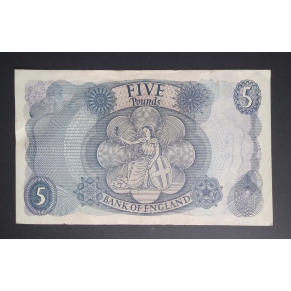 Anglia 5 Pounds 1966 VF-