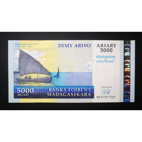 Madagaszkár 5000 Ariary 2008 UNC Emlékbankjegy