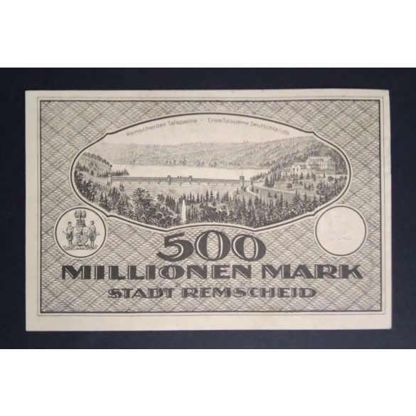 Germany 500 Million Mark Remscheid 1923 Aunc 