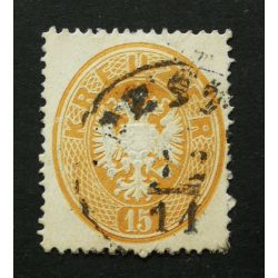 Magyarország 1863 Könyvnyomat 15 Kr. PEST(H) H