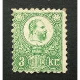 Hungary 1871 5 Kr. engraved, (*) mint without gum
