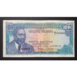 Kenya 20 Shillings 1974 F