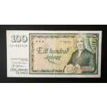 Iceland 100 Kronur 1986 F