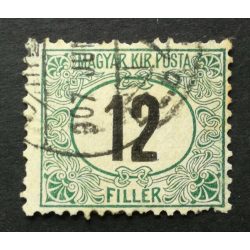 Hungary 1905 Green PORTO 12 f perf A11 3/4: 12 used 