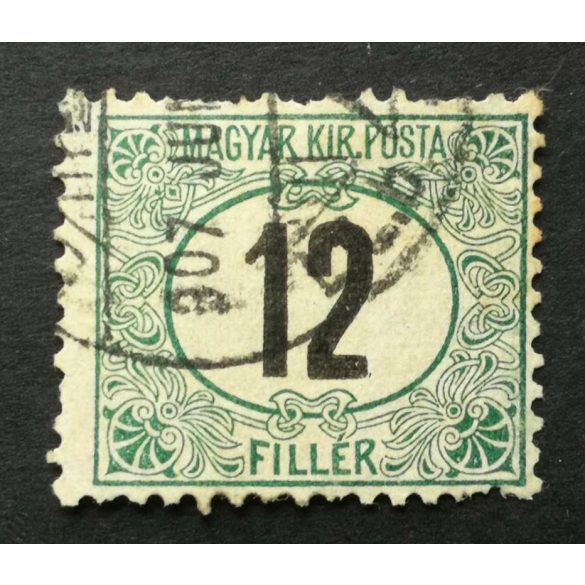 Hungary 1905 Green PORTO 12 f perf A11 3/4: 12 used 