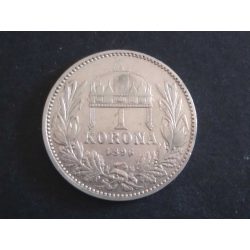 Hungary Ferenc József 1 Korona 1896 KB silver