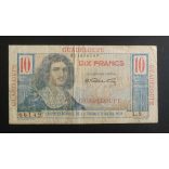 Guadeloupe 10 Francs 1946 F