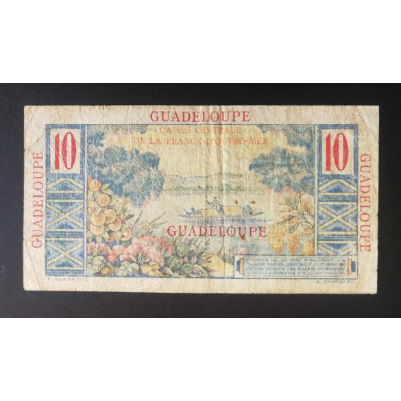 Guadeloupe 10 Francs 1946 F