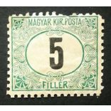 Hungary 1903 Green PORTO 5 f. perf B11 1/2 * MH