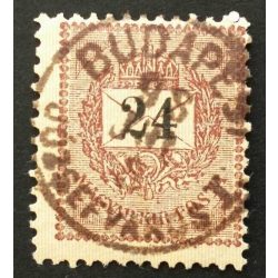   Hungary 1889 Letter, black cipher 24 kr. perf. 12:11 1/2 Budapest Józsefváros I.  used