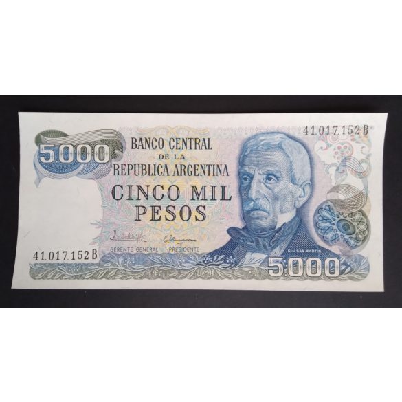 Argentina 5000 Pesos 1981 Unc