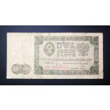 Poland 2 zlote 1948 VG+