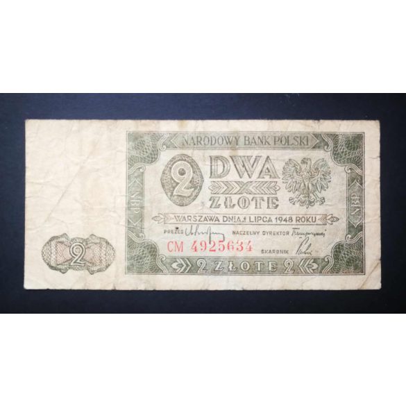 Poland 2 zlote 1948 VG+