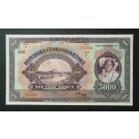 Czechoslovakia 5000 Korun 1920 SPECIMEN UNC-