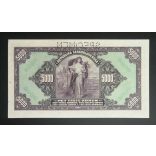 Czechoslovakia 5000 Korun 1920 SPECIMEN UNC-