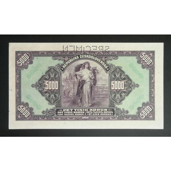 Czechoslovakia 5000 Korun 1920 SPECIMEN UNC-