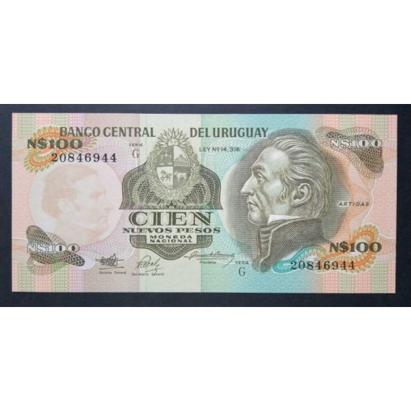 Uruguay 100 Nuevos Pesos 1987 UNC