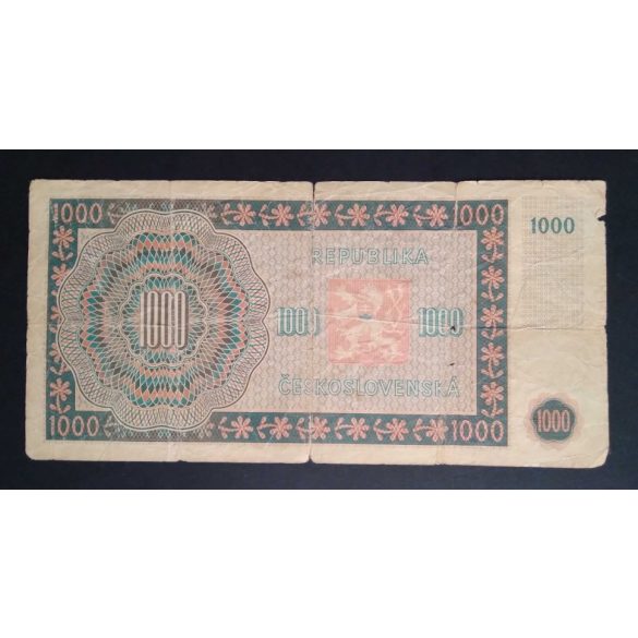 Czechoslovakia 1000 Korun 1945 VG-