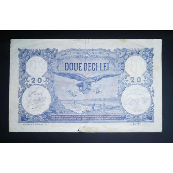 Románia 20 Lei 1924 F-