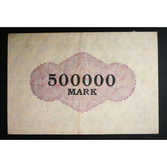 Germany 500000 Mark Hamborn-Rhein 1922 VF 
