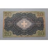 Switzerland 20 Francs 1950 VF-
