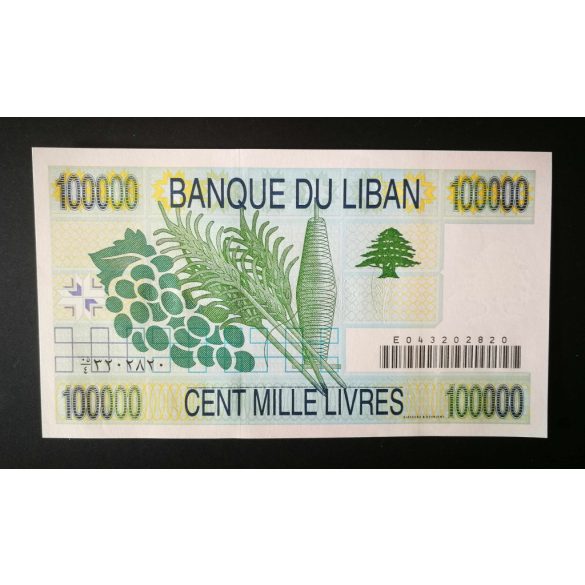 Lebanon 100000 Livres 2001 Unc-
