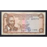 Kenya 5 Shillings 1968 F