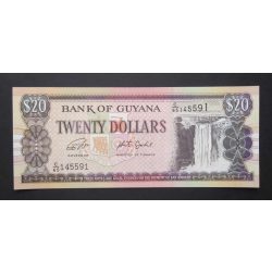 Guyana 20 Dollars 2018 UNC